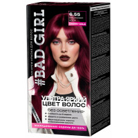 6.55 Cherry Cola Вишневая кола 50/50/15 мл Стойкая крем-краска для волос Bad Girl 6.55 Cherry Cola Вишневая кола 50/50/15 мл Стойкая крем-краска для волос Bad Girl