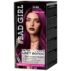 6.85 Raspberry Fuchsia (Малиновая фуксия) 50/50/15 мл Стойкая крем-краска для волос Bad Girl
