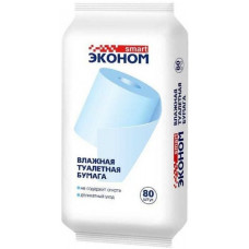 Влажная туалетная бумага Smart (Смарт) Эконом, 80 шт