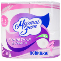 Туалетн. бумага Мягкий знак Классик 3-х слойн. 4 рул Туалетн. бумага Мягкий знак Классик 3-х слойн. 4 рул