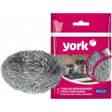 Губка для посуды York (Йорк) из нержавеющей стали МЕГА, спираль