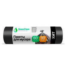 Мешки для мусора ПНД MirPack  60л. 20 шт черные с ручками Practical life
