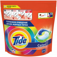 Гель для стирки в растворимых капсулах автомат Tide (Тайд) Color, 35 шт*16,8 г