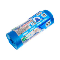 Мешки для мусора ПВД MirPack 120л. 10шт Premium+ (30мкм) Синие Мешки для мусора ПВД MirPack 120л. 10шт Premium+ (30мкм) Синие
