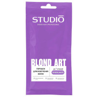 Порошок для осветления волос Crystal White линии BLOND ART серии STUDIO PROFESSIONAL, 30 г