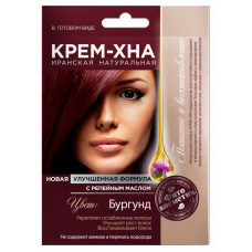Крем-Хна в готовом виде "Бургунд" с репейным маслом, 50 мл Крем-Хна в готовом виде "Бургунд" с репейным маслом, 50 мл