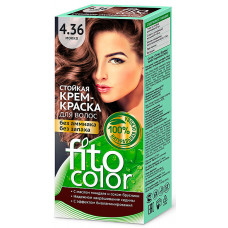 Стойкая крем-краска для волос серии "Fitocolor", тон 4.36 мокко, 115 мл
