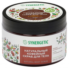 Synergetic Кофейный скраб для тела, тонус и упругость, кофе и зеленый лайм, 300 мл Synergetic Кофейный скраб для тела, тонус и упругость, кофе и зеленый лайм, 300 мл