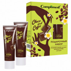 ПН Compliment Choco&Coffee №1880 (крем для рук нежный 100мл+скраб для рук бодрый 100 мл)