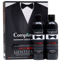 ПН Compliment men NEW BOSS №1770-2 Gentleman (Шампунь для вол. и бор. 250 мл + Гель д.душа)