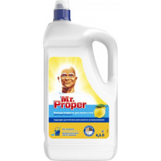 Моющая жидкость для полов и стен Mr. Proper (Мистер Пропер) Лимон, 4,5 л Моющая жидкость для полов и стен Mr. Proper (Мистер Пропер) Лимон, 4,5 л