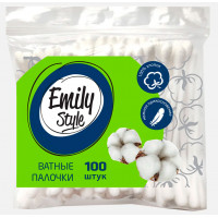 Ватные палочки Emily Style 100 шт. пакет Ватные палочки Emily Style 100 шт. пакет