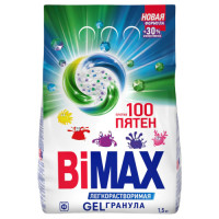 Стиральный порошок автомат BiMax (Бимакс) 100 пятен, 1,5 кг Стиральный порошок автомат BiMax (Бимакс) 100 пятен, 1,5 кг