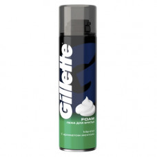 Пена для бритья Gillette Menthol Ментол (Джилет), 200 мл