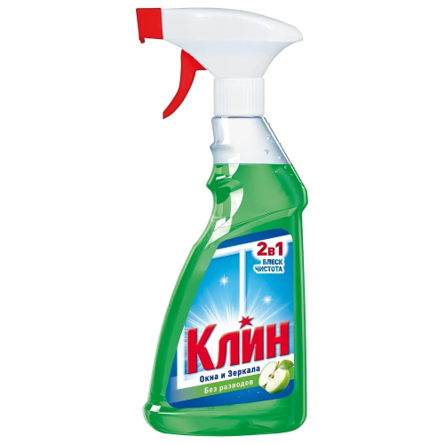 Средство для мытья окон и стекол Clin (Клин) Яблоко, курок, 500 мл Средство для мытья окон и стекол Clin (Клин) Яблоко, курок, 500 мл