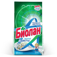 Стиральный порошок автомат Биолан Белые цветы, 6 кг