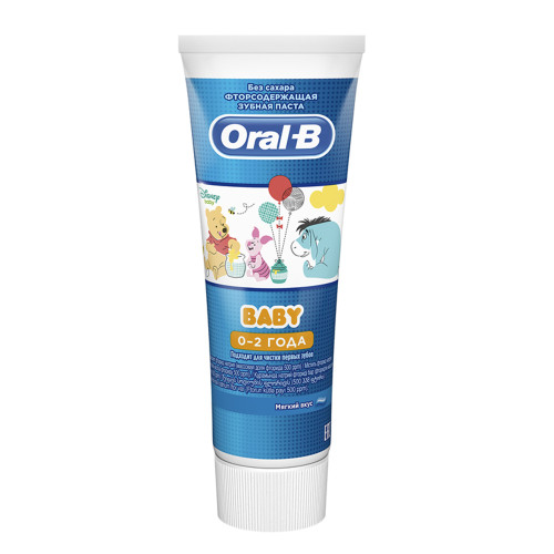 Детская зубная паста Oral-B (Орал-Би) Baby, Мягкий вкус, 75 мл