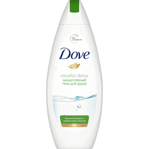 Гель для душа мицеллярный Dove (Дав) Детокс-уход, 250 мл