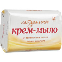 Крем-мыло Невская косметика Натуральное с протеинами Шелка, 90 г