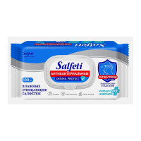 Салфетки влажные Salfeti (Салфети) Антибактериальные, с клапаном, 100 шт