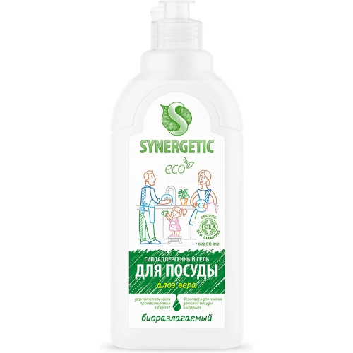 Средство для мытья посуды Synergetic (Синергетик) Алоэ, 500 мл Средство для мытья посуды Synergetic (Синергетик) Алоэ, 500 мл