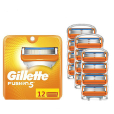 Кассеты для бритья Gillette Fusion (Джилет Фьюжен), 12 шт