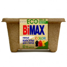 Капсулы для стирки  BiMAX Эко Color, 12 шт, 221 г