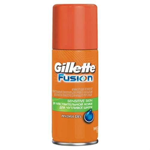 Гель для бритья Gillette Fusion (Жиллет) Sensitive Skin для чувствительной кожи, 75 мл