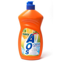 Средство для мытья посуды Aos (Аос) Лимон, 450 мл