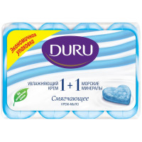 Туалетное мыло Duru (Дуру) Увлажняющий крем и Морские минералы 1+1, 4 шт*90 г Туалетное мыло Duru (Дуру) Увлажняющий крем и Морские минералы 1+1, 4 шт*90 г