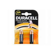 Батарейки алкалиновые Duracell (Дюраселл) Basic AA,1,5V LR6 MN1500, 2 шт