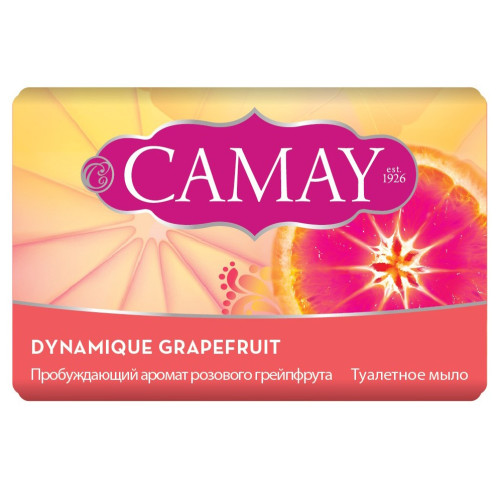 Мыло туалетное Camay (Камей) Dynamique Розовый грейпфрут, 85 г