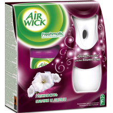 Автоматический освежитель воздуха AirWick (Аирвик) в комплекте со сменным баллоном «Нежность шелка и лилия», 250 мл