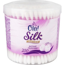Ватные палочки Ola! (Ола!) Silk Sense в пластиковой банке, 200 шт