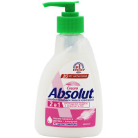 Жидкое крем-мыло антибактериальное Absolut (Абсолют) Нежное 2  в 1, 250 мл