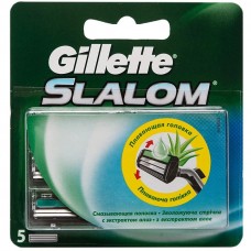 Кассеты для бритья Gillette Slalom Plus (Джилет Слалом Плюс) (5 шт)
