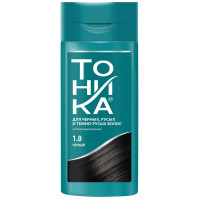 Оттеночный бальзам для черных, русых и темно-русых волос Роколор-Тоника, тон 1.0 - Черный