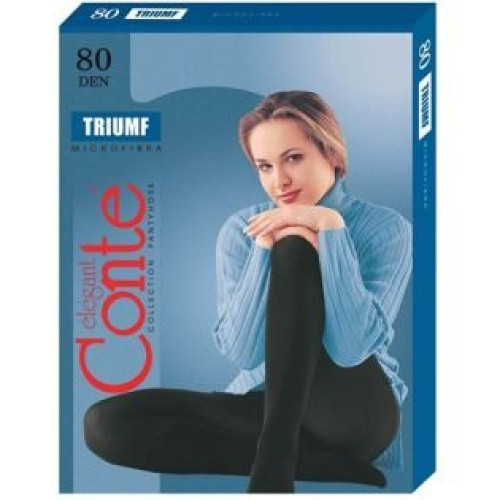 Колготки Conte Triumf (Конте Триумф) 80 den, Nero (черный), 3 размер