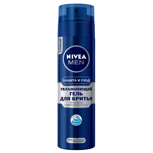 Гель для бритья мужской Nivea (Нивея) Увлажняющий, 200 мл