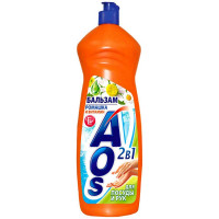 Средство для мытья посуды Aos (Аос) Ромашка и витамин Е, 900 мл