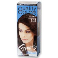 Краска-гель для волос Estel Quality Color Эстель 141 - Темный каштан