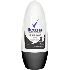 Антиперспирант шариковый Rexona (Рексона) Невидимая на черной и белой одежде, 50 мл