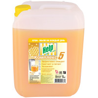 Жидкое крем-мыло Help (Хелп) Молоко и Мед, 5 л