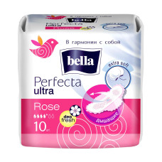 Гигиенические прокладки Bella (Белла) Perfecta Ultra Rose, 4+ капли, 10 шт
