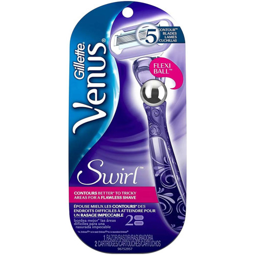 Станок для бритья женский Gillette (Жиллет) Venus Swirl с 2 сменными кассетами