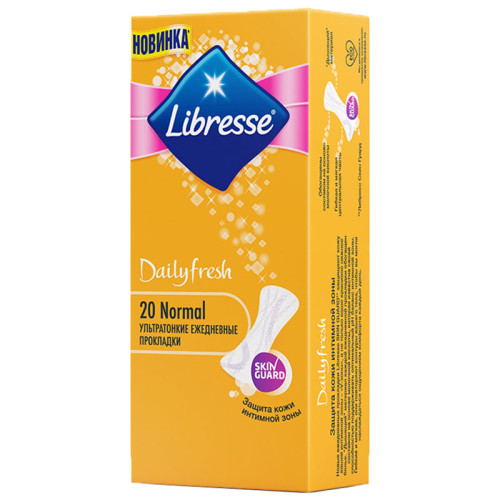 Прокладки ежедневные Libresse (Либресс) Dailyfresh Normal, 20 шт