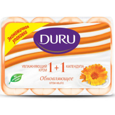 Туалетное мыло Duru (Дуру) Увлажняющий крем и Календула 1+1, 4 шт*90 г