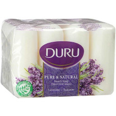 Туалетное мыло Duru (Дуру) Pure & Natural Лаванда, 4 шт*85 г