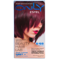 Краска для волос Estel ONLY (Эстель Онли) Beauty Hair Lab, 5/65 - Светлый шатен фиолетово-красный
