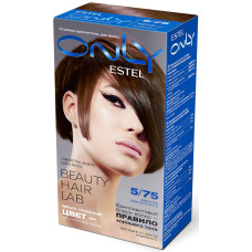 Краска для волос Estel ONLY (Эстель Онли) Beauty Hair Lab, 5/75 - Светлый шатен коричнево-красный